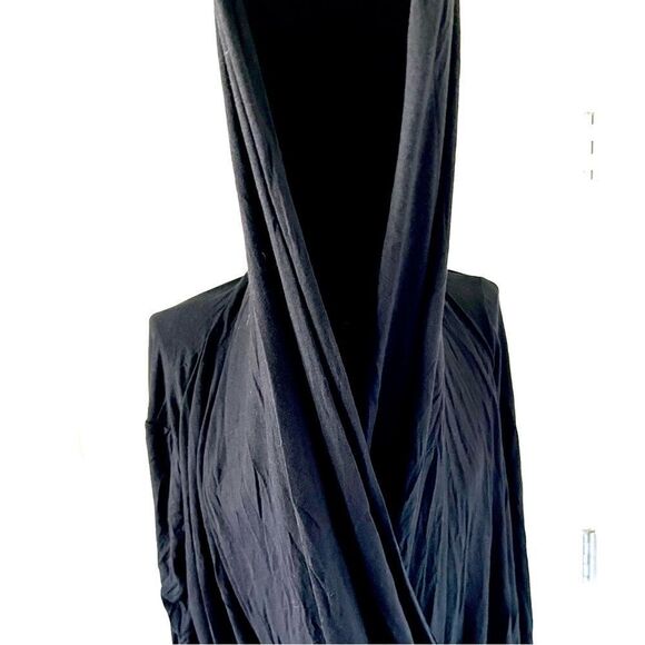 NWT vintage Vivienne Westwood Anglomania black asymmetrical hooded dress sz 46 - Picture 9 of 16